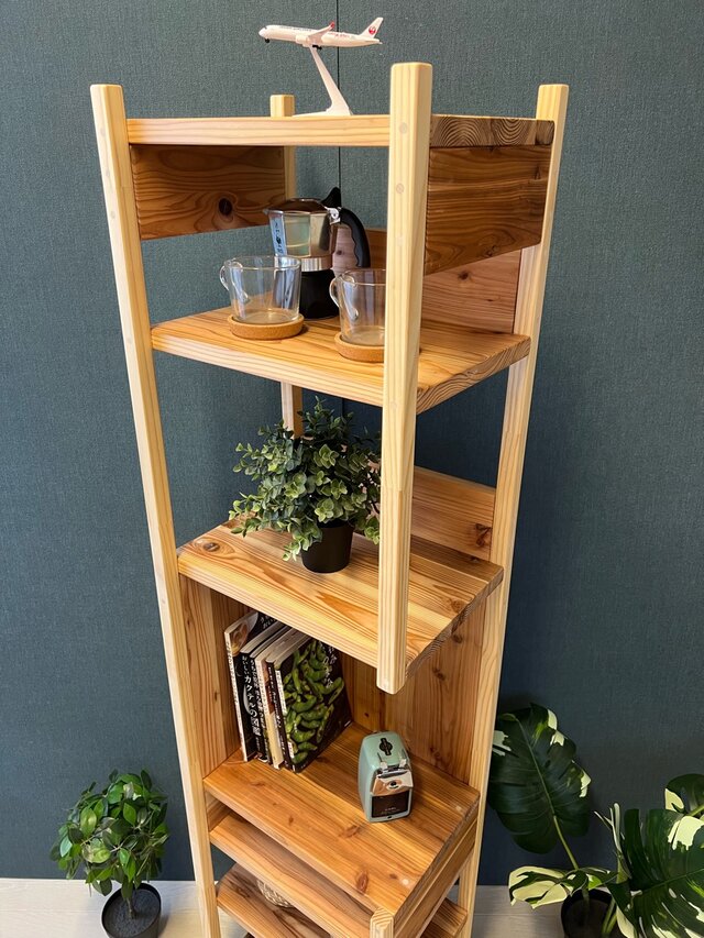 送料無料】 タワーシェルフ ブックシェルフ 飾り棚 収納棚 160cm