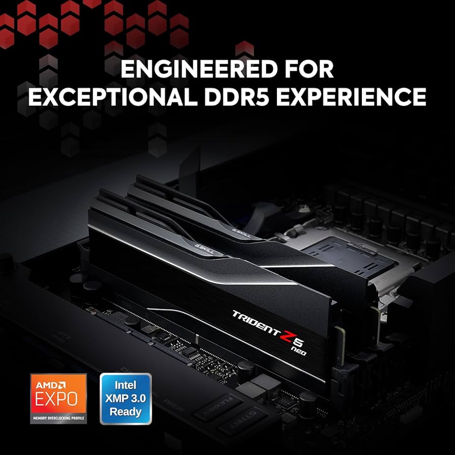 G.SKILL Trident Z5 Neo Series DDR5 RAM (AMD Expo & Intel XMP 3.0