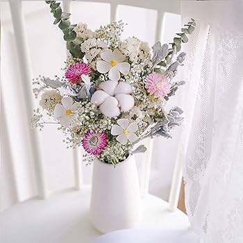 Amazon.co.jp: ドライフラワー 花束 ユーカリのバラの花の花束insの家