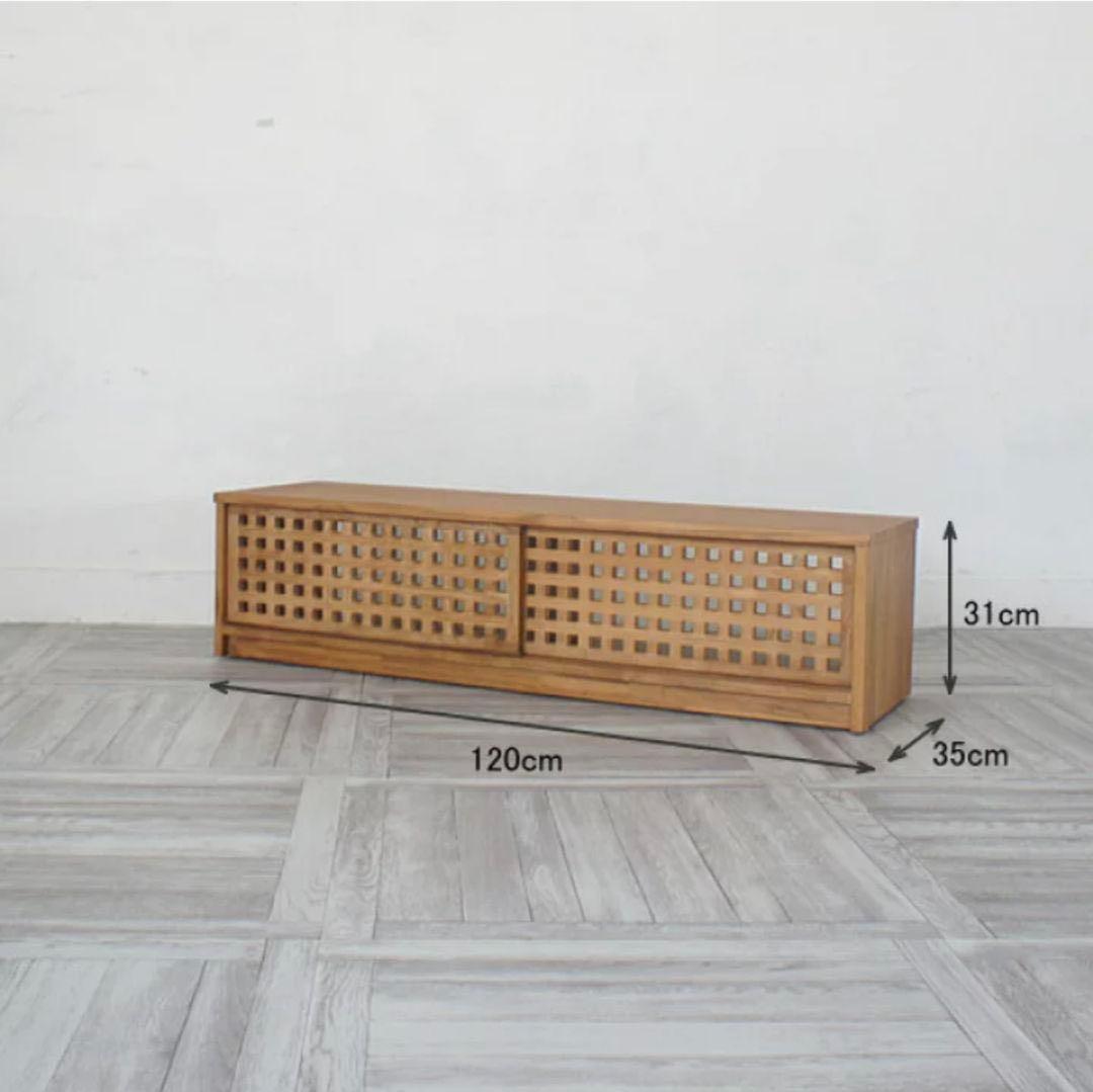 和室にも】チーク材✖️テレビボード - メルカリ